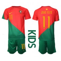 Portugal Joao Felix #11 Fotballklær Hjemmedraktsett Barn VM 2022 Kortermet (+ korte bukser)